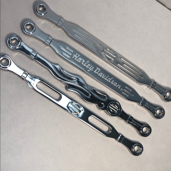 Harley-Davidson Chrome Swizzle sticks, bar tools, drink, mixers - Picture 3 of 3